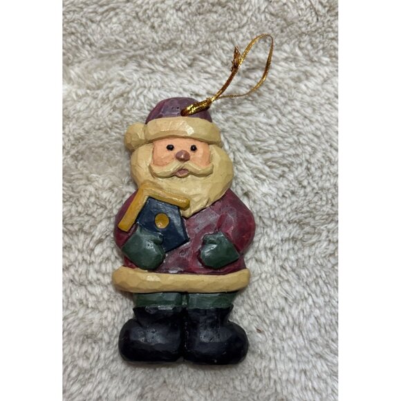 Handcrafted Abbott Collection Santa Claus Hanging Ornament - Picture 2 of 5